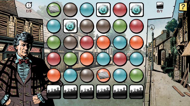 Illustration for article titled Doctor Who Infinity Tells Amazing Stories For A Match-Three Game